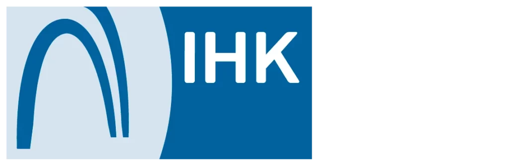 Logo der IHK Berlin blau weiß
